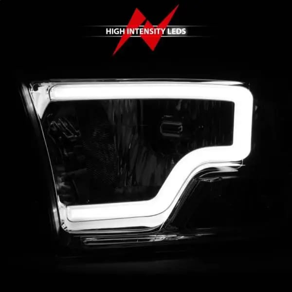 ANZO 2009-2018 Dodge Ram 1500/ 2500/ 3500 Crystal Headlights w/ Light Bar Chrome Housing thumbnail 6