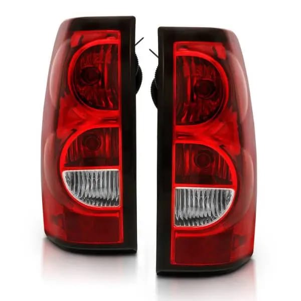ANZO 2004-2007 Chevy Silverado Taillight Red/Clear Lens w/Black Trim (OE Replacement) thumbnail 3