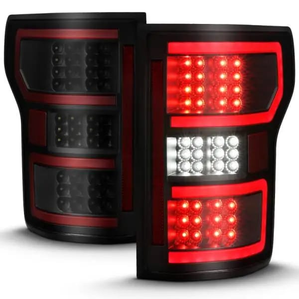 ANZO 18-19 Ford F-150 LED Taillight Black Housing Clear Lens Red Light Bar W/Sequential thumbnail 13