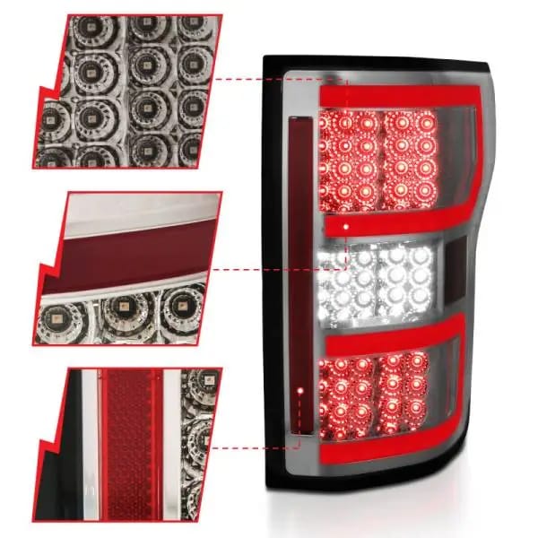 ANZO 18-19 Ford F-150 LED Taillights Smoke thumbnail 3