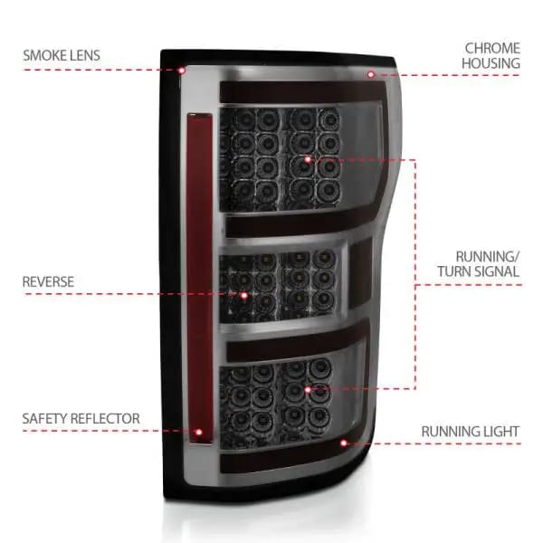 ANZO 18-19 Ford F-150 LED Taillights Smoke thumbnail 13