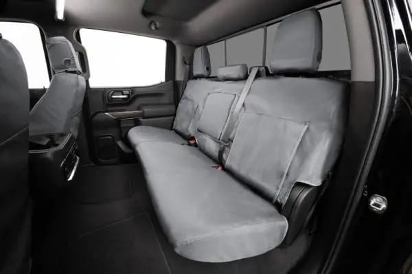 Covercraft 19-24 Chevrolet Silverado Waterproof Polyester SeatSaverSecond Row Seat Covers - Grey thumbnail 6