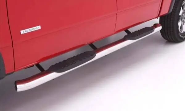 Lund 99-16 Ford F-250 Super Duty Std. Cab 5in. Curved Oval SS Nerf Bars - Polished thumbnail 3