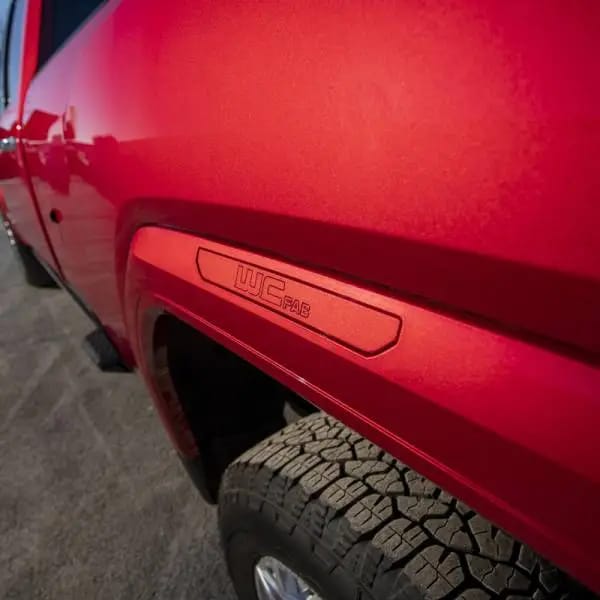 Wehrli 2020+ GMC 2500/3500HD Fender Flare Marker Light Delete Kit w/Logo - Raw Finish thumbnail 3