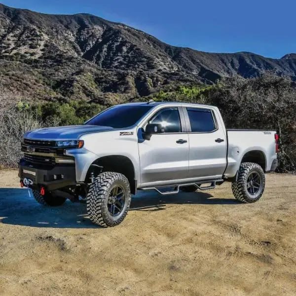 Westin 19-22 Chevrolet Silverado / GMC Sierra Crew Cab Outlaw Nerf Step Bars - Textured Black thumbnail 4