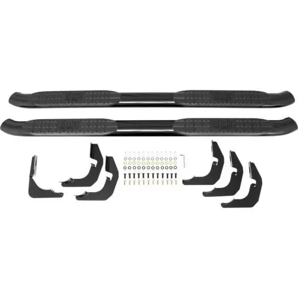 Westin 2014-2018 Chevrolet/GMC Silverado Sierra 1500 Dbl Cab PRO TRAXX 4 Oval Nerf Step Bars - Black thumbnail 7