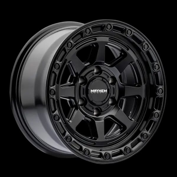 Mayhem 8306 Ridgeline 17x8.5 / 6x139.7 BP / 6mm Offset / 106.1mm Hub Satin Black Wheel