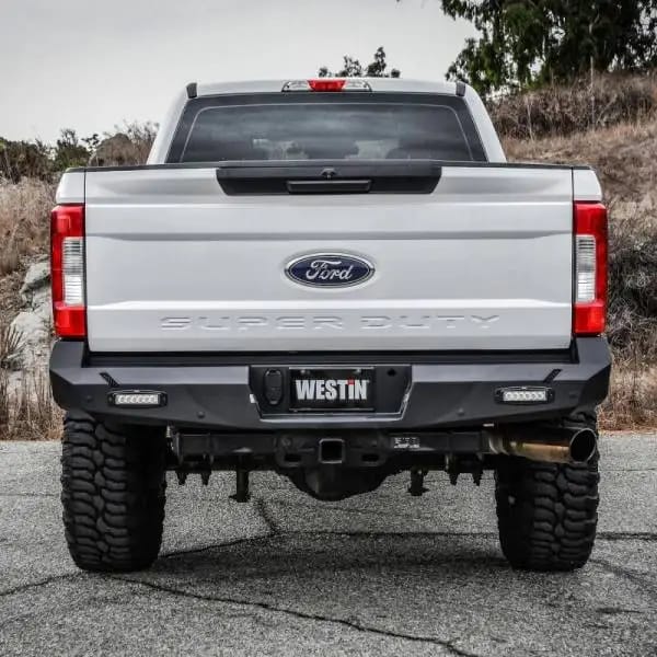 Westin 17-20 Ford F-250/350 Pro-Series Rear Bumper - Textured Black thumbnail 3