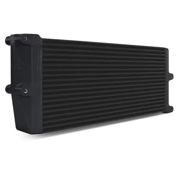 Mishimoto Heavy-Duty Oil Cooler - 17in. Opposite-Side Outlets - Black thumbnail 2