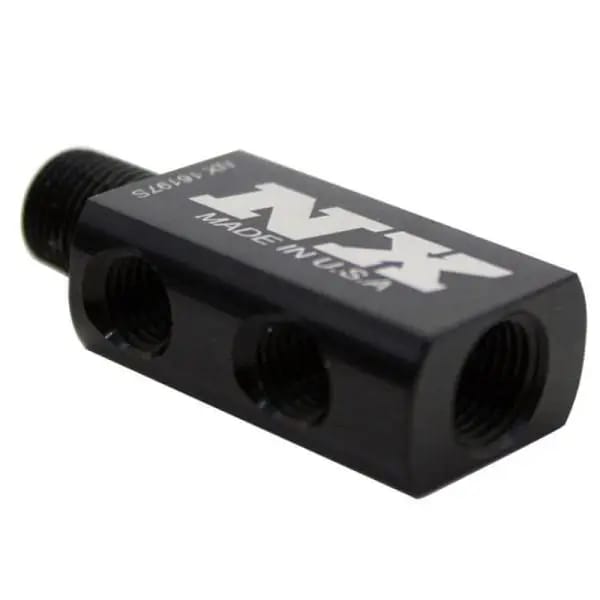 Nitrous Express Compact Distribution Block w/Gauge Port thumbnail 3