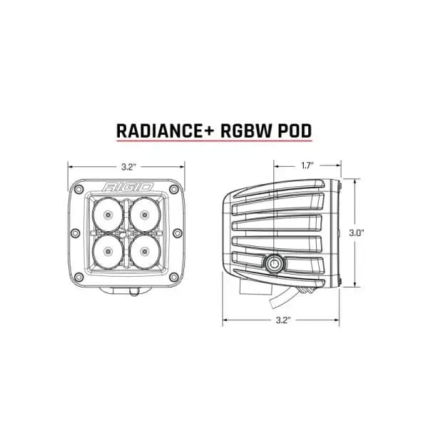 Rigid Industries Radiance+ Pod RGBW - Pair thumbnail 6