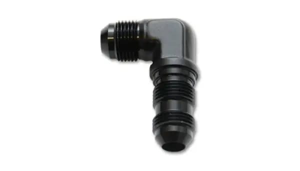 Vibrant -12AN Bulkhead Adapter 90 Degree Elbow Fitting - Anodized Black Only thumbnail 2