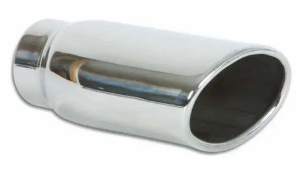 Vibrant 4.5in x 3in Oval SS Exhaust Tip (Single Wall Angle Cut Rolled Edge) thumbnail 4