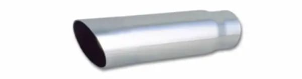 Vibrant 3.5in Round SS Truck/SUV Exhaust Tip (Single Wall Angle Cut) - 3in inlet 11in long thumbnail 2