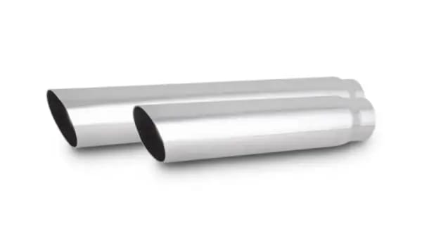 Vibrant 3.5in Round SS Truck/SUV Exhaust Tip (Single Wall Angle Cut) - 3in inlet 11in long thumbnail 3