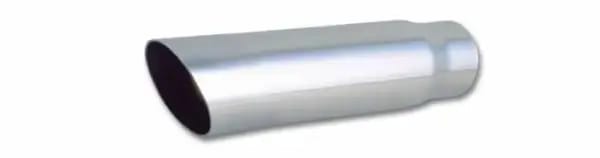 Vibrant 3.5in Round SS Truck/SUV Exhaust Tip (Single Wall Angle Cut) - 3in inlet 11in long thumbnail 4