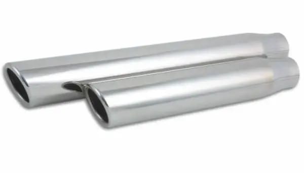 Vibrant 3.5in Round SS Truck/SUV Exh Tip (Single wall Angle Cut Rolled Edge) - 3in inlet 11in long thumbnail 4