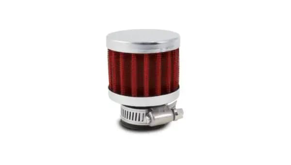 Vibrant Crankcase Breather Filter w/Chrome Cap 2 1/8in 55mm Cone ODx2 5/8in 68mm Tallx1/2in 12mm ID thumbnail 3