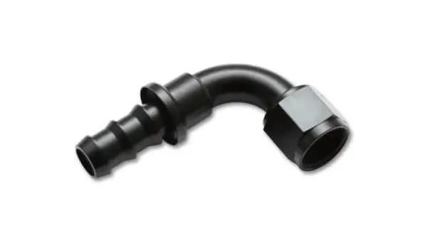 Vibrant -10AN Push-On 90 Deg Hose End Fitting - Aluminum thumbnail 4