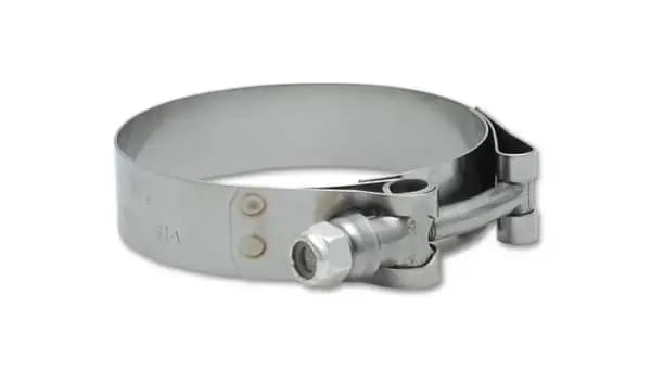 Vibrant SS T-Bolt Clamps Pack of 2 Size Range: 2.27in to 2.63in O.D. For use with 2in I.D. couplings thumbnail 4