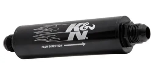 K&N 2in OD x 9in L 10AN 25 Micron In-Line Fuel/Oil Filter