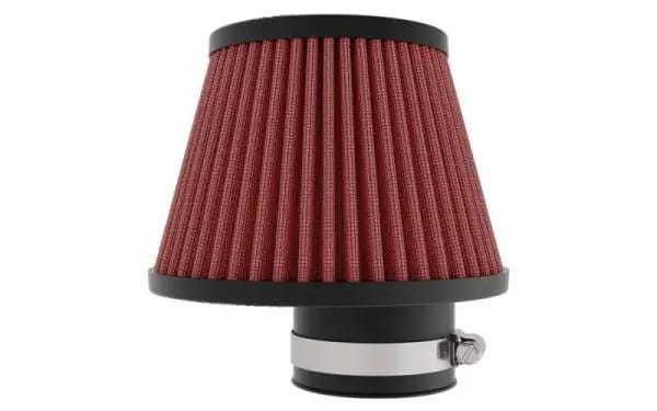 K&N Universal Clamp-on Air Filter 2in Flange ID 5-3/16in Base 3-1/2in Top 3-11/16in Height w/ Vent thumbnail 3