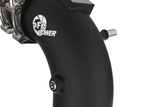 aFe 21+ Ford F-150 V6-3.5L (tt) BladeRunner 3in to 3.5in Aluminum Cold Charge Pipe Black thumbnail 2