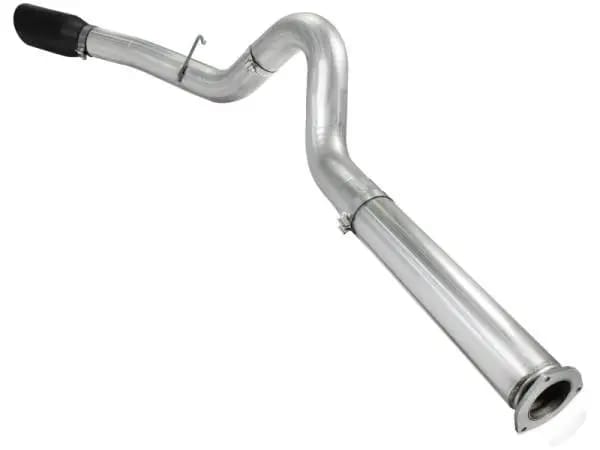 aFe Atlas 5in DPF-Back Aluminized Steel Exh Sys Ford Diesel Trucks 11-14 v8-6.7L td wrinkled blk tip thumbnail 5