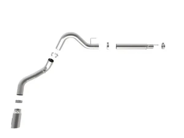aFe 2021 Ford F-150 V6-3.0L (td) Large Bore 409 SS DPF-Back Exhaust System w/ Polished Tip thumbnail 6