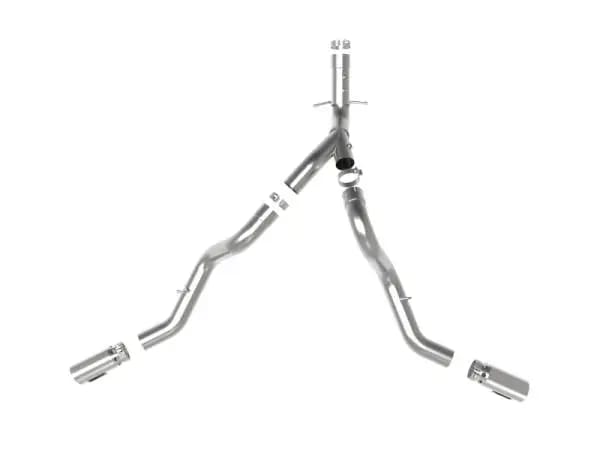 aFe Large Bore-HD 4in 409SS DPF-Back Exhaust System w/Polished Tips 20 GM Diesel Trucks V8-6.6L thumbnail 6
