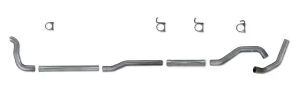 Diamond Eye KIT 4in TB MFLR RPLCMENT PIPE SGL AL: 2-WHEEL DRIVE ONLY 89-93 DODGE CUMMINS 5.9L thumbnail 3