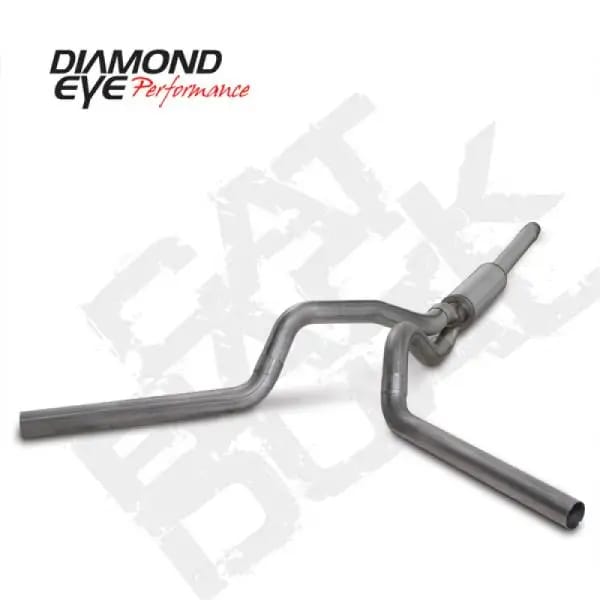 Diamond Eye KIT 4in Catback DUAL SS: 94-97 FORD 7.3L F250/F350 PWRSTROKE thumbnail 3