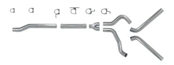 Diamond Eye KIT 4in Catback MFLR RPLCMENT PIPE DUAL SS: 03-07 FORD 6.0L F250/F350 thumbnail 5