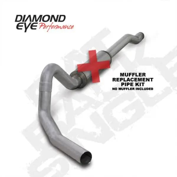 Diamond Eye KIT 4in Catback MFLR RPLCMENT PIPE Single AL: 03-06 FORD 6.0L EXCURSION thumbnail 3