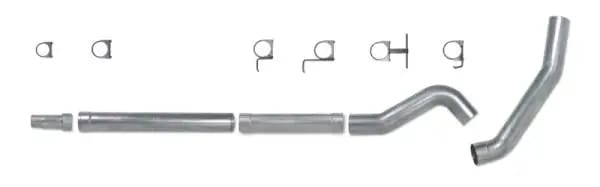 Diamond Eye KIT 5in Catback MFLR RPLCMENT PIPE Single AL: 03-07 FORD 6.0L F250/F350 thumbnail 3
