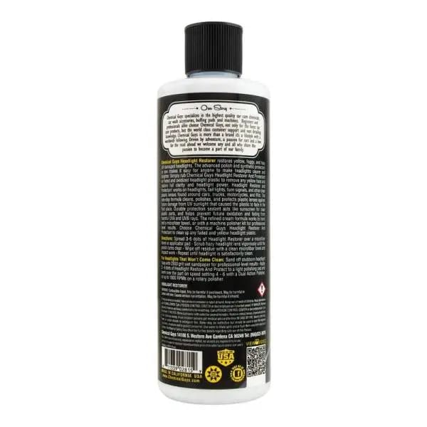 Chemical Guys Headlight Restorer & Protectant - 16oz thumbnail 2
