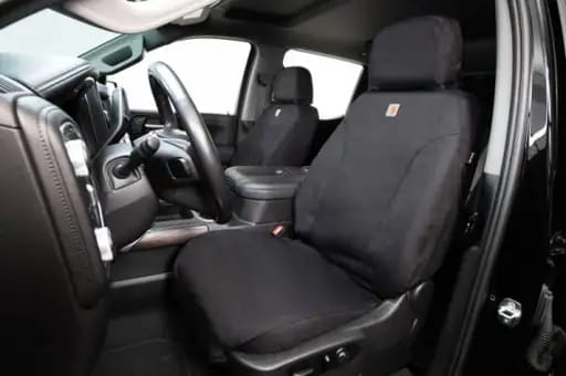 Covercraft 00-06 Ford Excursion Carhartt Super Dux SeatSaver Custom Front Row Seat Covers - Black