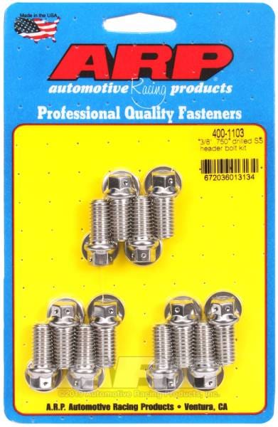 ARP 3/8 x .750 drilled SS header bolt kit