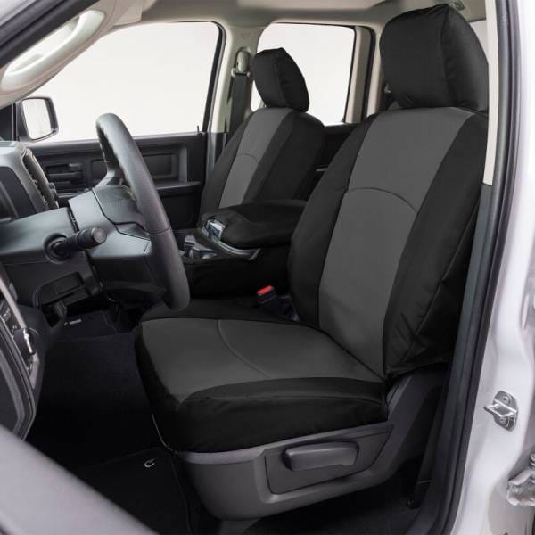 Covercraft 16-24 Chevrolet Express/GMC Endura PrecisionFitFront Row Seat Covers - Charcoal/Blk