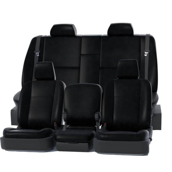 Covercraft 21-24 Chevy Tahoe/ Leatherette PrecisionFit Custom Third Row Seat Covers - Black