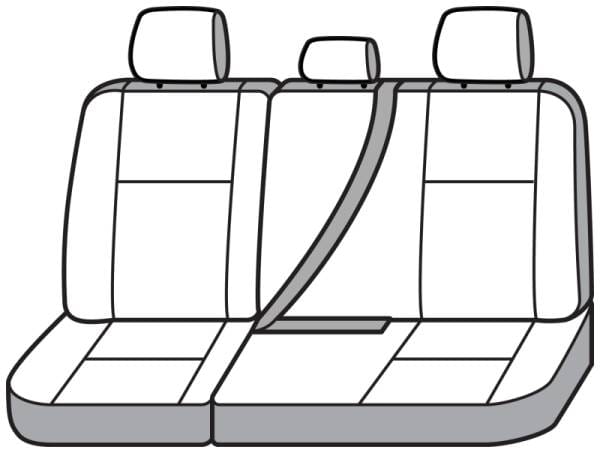 Covercraft 19-22 Ford F150 Waterproof Polyester SeatSaver Custom Second Row Seat Covers - Grey