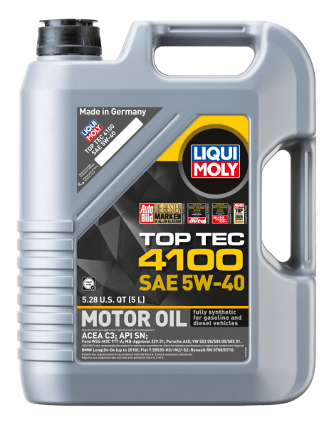 LIQUI MOLY 5L Top Tec 4100 Motor Oil SAE 5W40