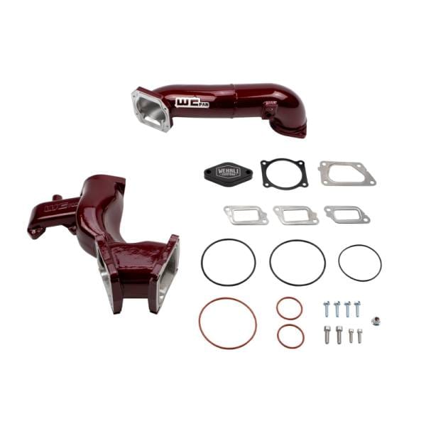Wehrli 11-16 Chevrolet 6.6L LML Duramax High Flow Y-Bridge Kit - WCFab Red