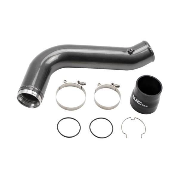 Wehrli 17-19 Chevrolet 6.6L L5P Duramax Passenger Side 3.5in Intercooler Pipe - Candy Red