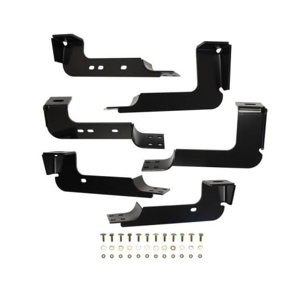 Westin 2004-2013 Chevy Silverado 1500 Crew Cab Premier Oval Nerf Step Bar Mount Kit - Black