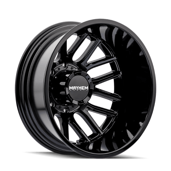 Mayhem 8107D Cogent Dually 20x8.25 / 8x210 BP/ -192mm Offset / 154.2mm Hub Gloss Black Wheel