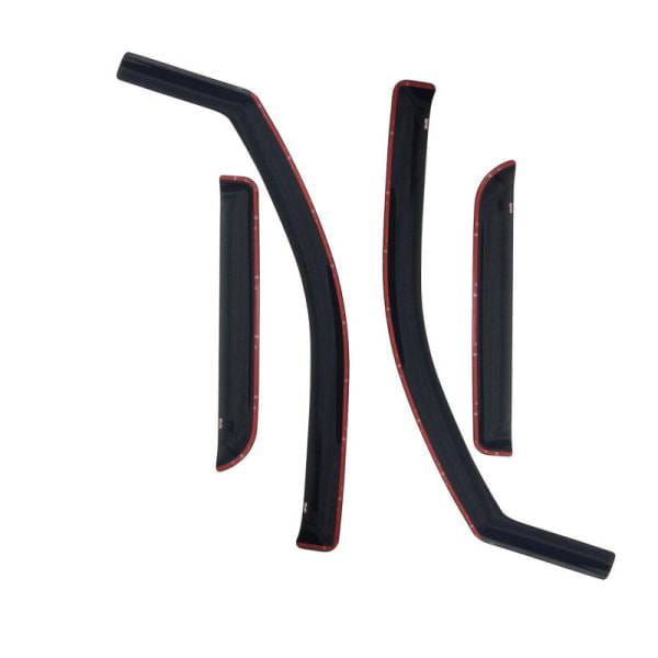 Westin 2009-2018 Dodge/Ram Quad Cab Wade In-Channel Wind Deflector 4pc - Smoke