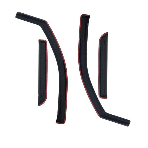 Westin 2002-2008 Dodge Ram Quad Cab (4 DR) Wade In-Channel Wind Deflector 4pc - Smoke