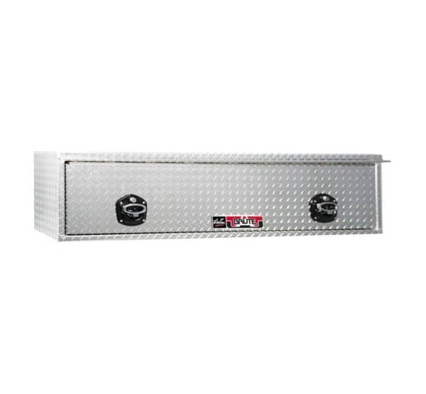 Westin/Brute High Cap HD Top Sider 16in x 72in w/flip up Door - Aluminum