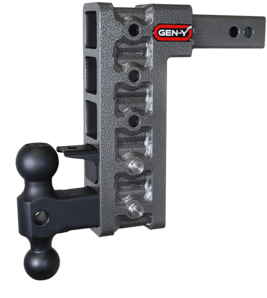 Gen-Y Mega Duty 2in Shank 10in Drop 1.5K TW 10K Hitch w/GH-031 Dual-Ball/GH-032 Pintle Lock